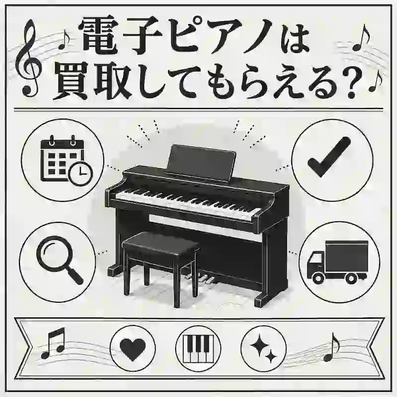 電子ピアノは買取してもらえるのイメージ画像
