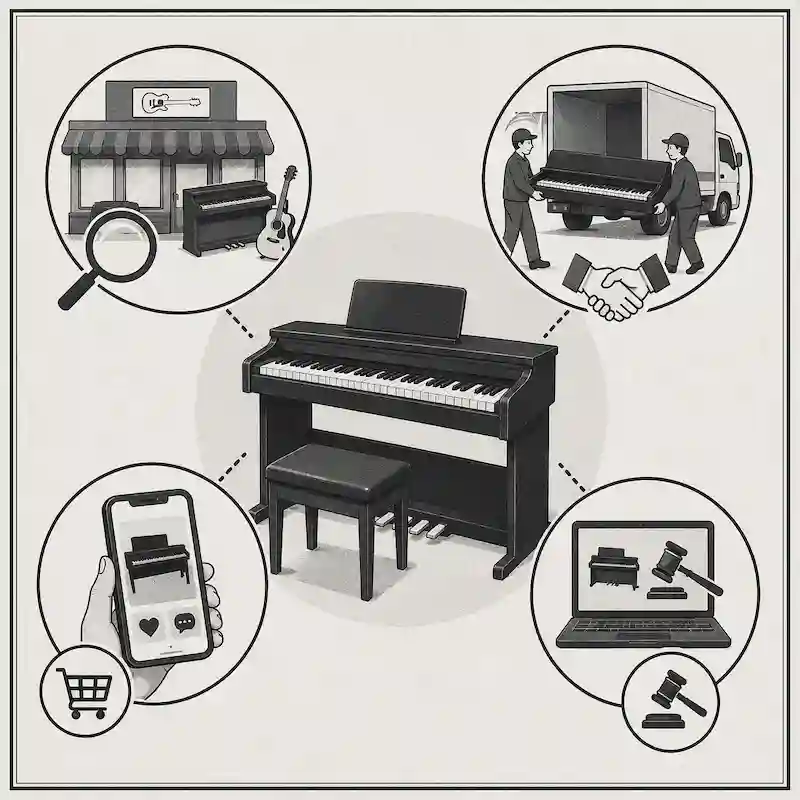 電子ピアノを売る方法のイメージ画像