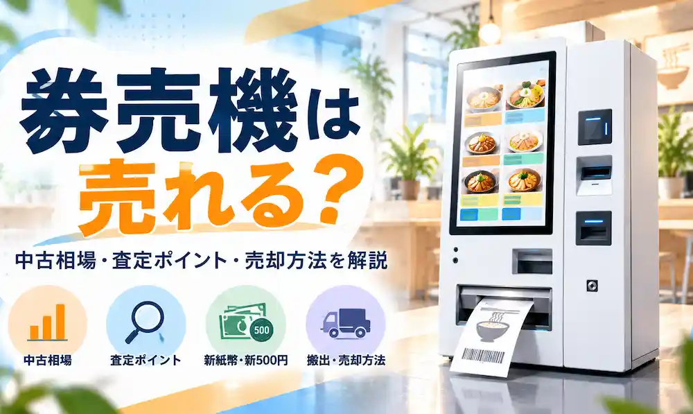 券売機の買取・中古相場・査定ポイント・売却方法を解説