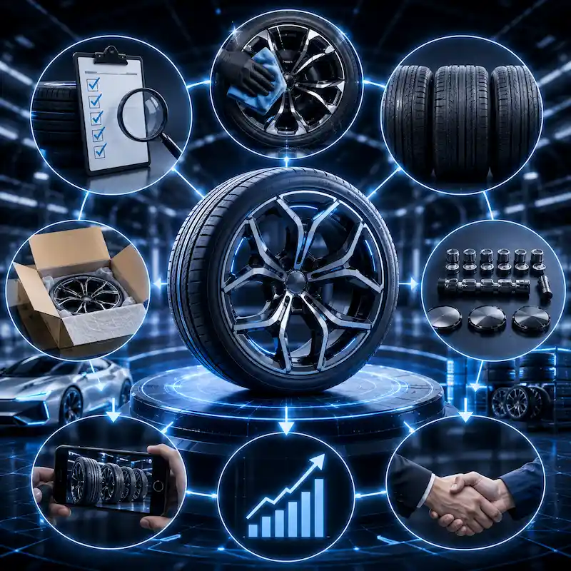 新車外しタイヤ・ホイールを高く売るポイントのイメージ画像