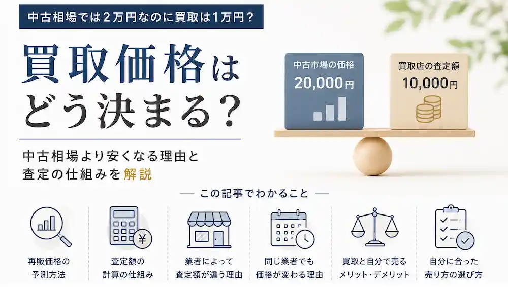 買取価格はどう決まる?のイメージ画像