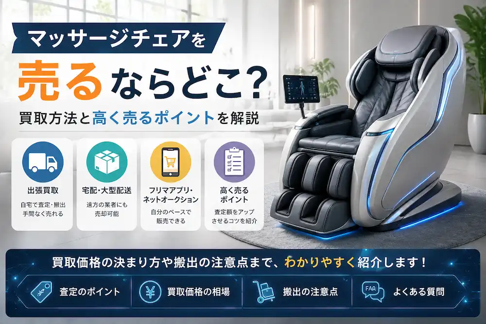 マッサージチェアを売るならどこがいい？のイメージ画像